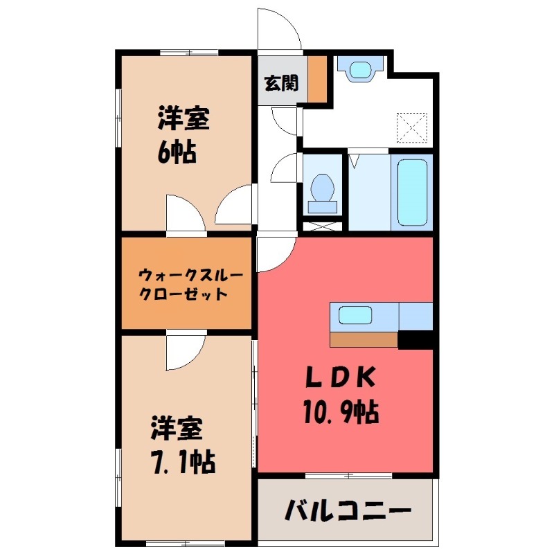 グランシティの間取り