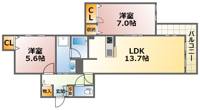 リラサーレ甲子園九番町の間取り