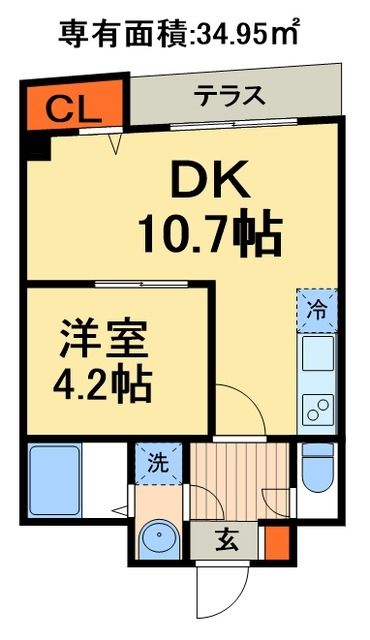 松戸市松戸のマンションの間取り