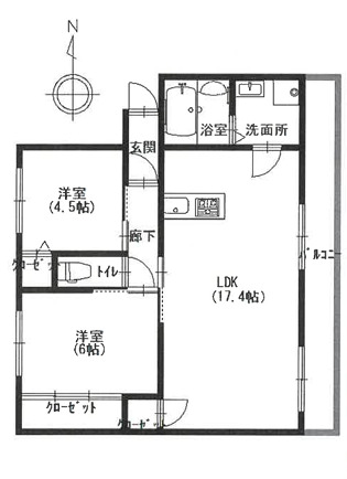 【サンエステート小坂の間取り】