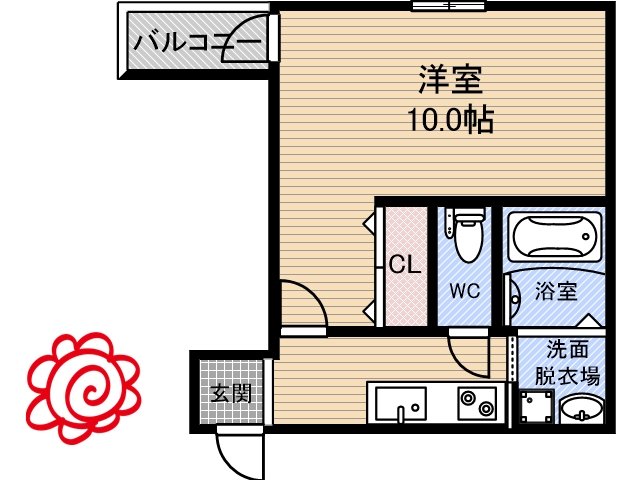 大阪市鶴見区今津中のアパートの間取り