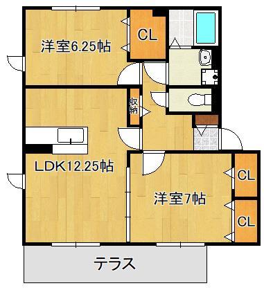 プレミールＡＳＯ　I　Ｃ棟の間取り