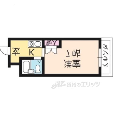 宇治市槇島町のマンションの間取り