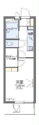 レオパレスうちぼりの間取り