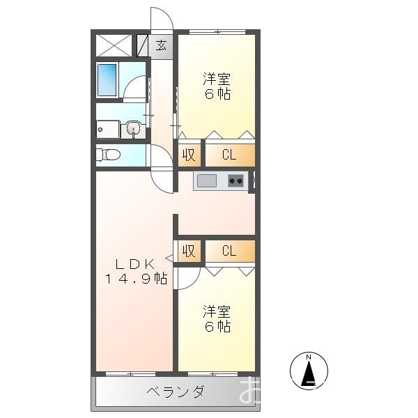 Soleil IWATAの間取り