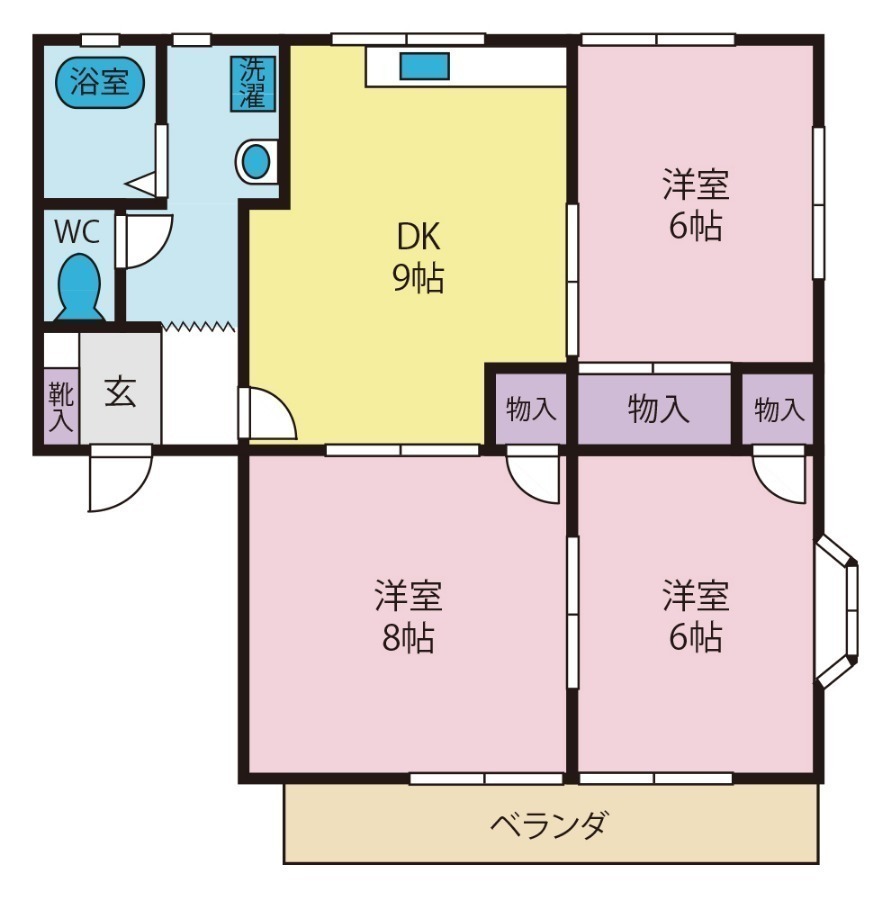 ヴィラ西甲の間取り