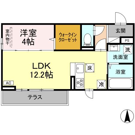 D-ROOM西長瀬の間取り