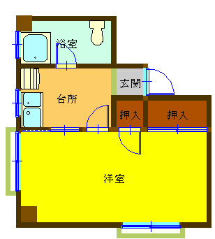 内田マンションの間取り