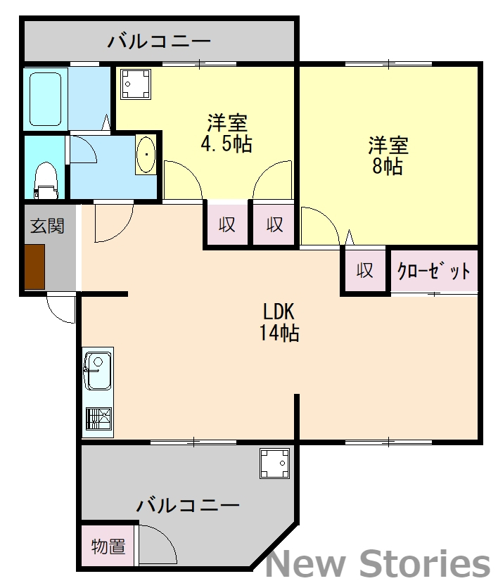 山口ハイムの間取り