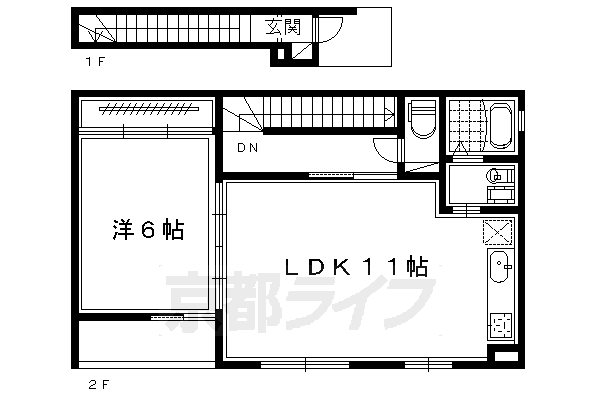 ユニフローラ　I，IIの間取り