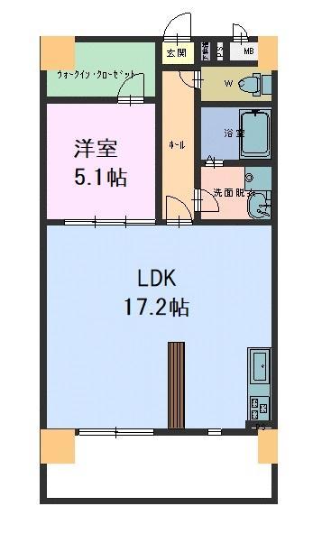 東広島市西条町助実のマンションの間取り