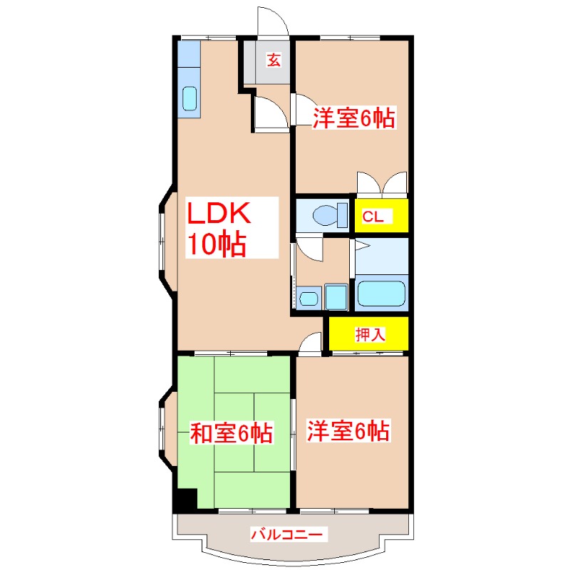 セデリア村中Iの間取り