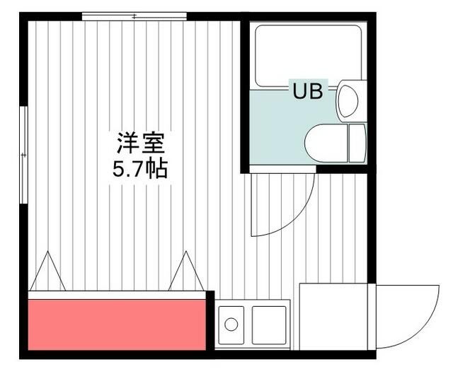 千葉市中央区新千葉のアパートの間取り