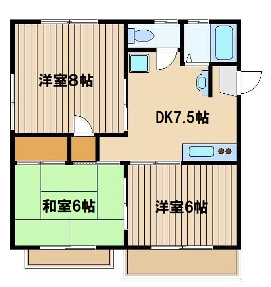 練馬区豊玉中のアパートの間取り