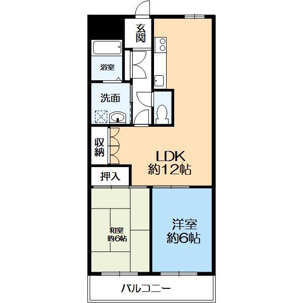 ヤマゼン経塚マンションの間取り