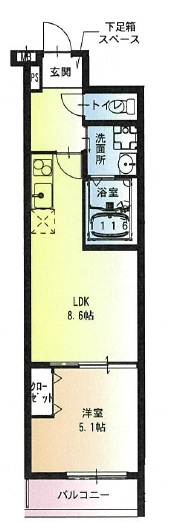 フジパレス門真市駅南の間取り