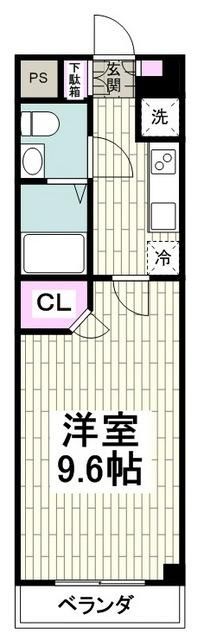 横浜市磯子区中原のマンションの間取り