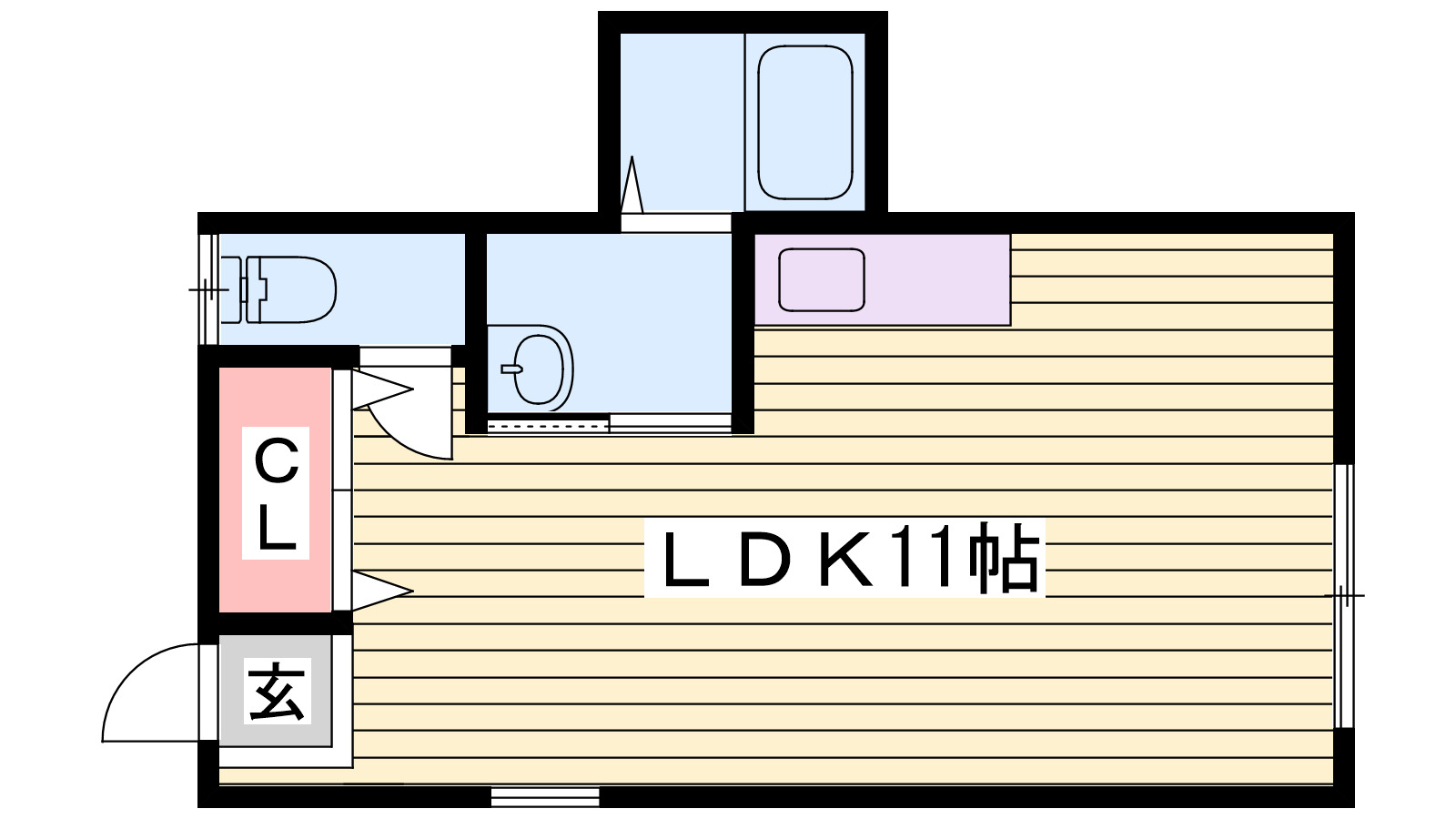 コーポカモンの間取り