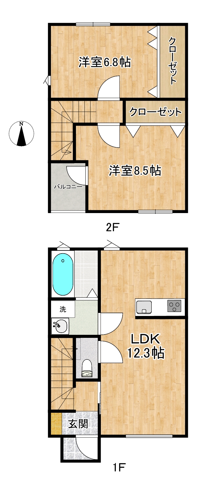 MATKA多賀城　B棟の間取り