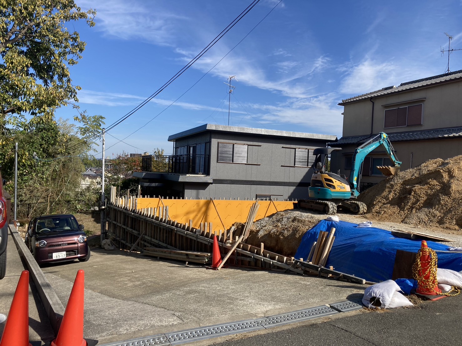 【香里園山之手町一戸建貸家の駐車場】