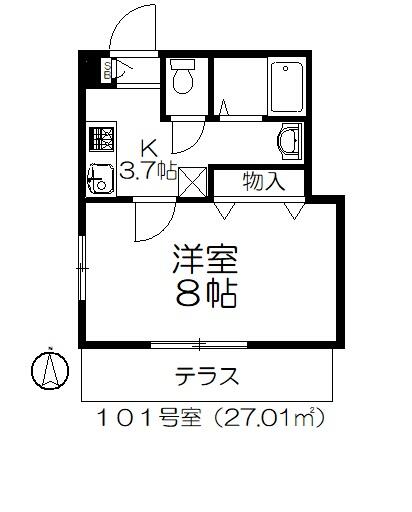 メゾン北綾瀬の間取り