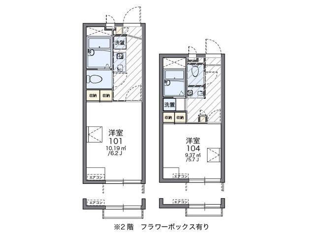 横浜市緑区鴨居のアパートの間取り