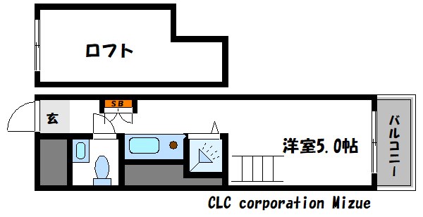 江戸川区篠崎町のアパートの間取り