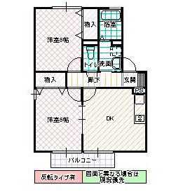 ウイングSASANO　C棟の間取り