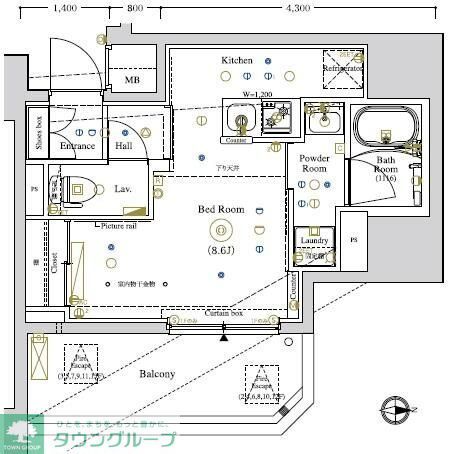 ＬＵＭＥＥＤ南千住の間取り