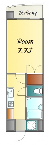 広島市中区猫屋町のマンションの間取り