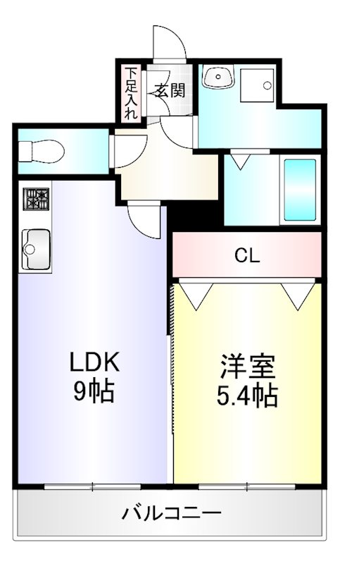 FORTUNATE砂津の間取り