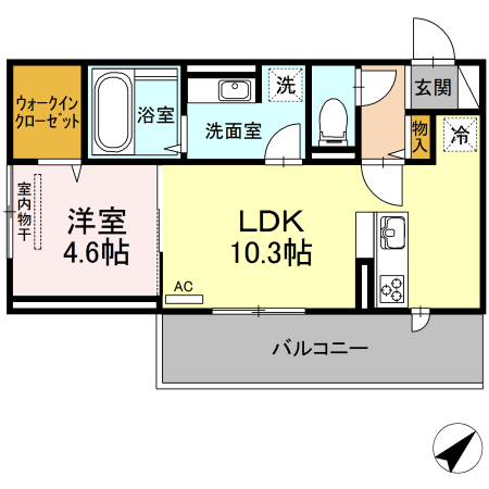 Ｄ－ｒｏｏｍ香住ヶ丘の間取り