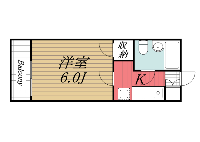 千葉市若葉区高品町のマンションの間取り