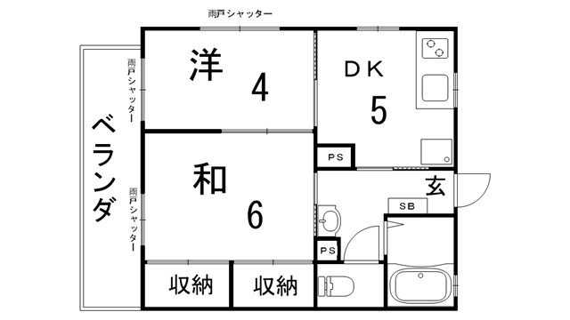 プラーフ西山の間取り