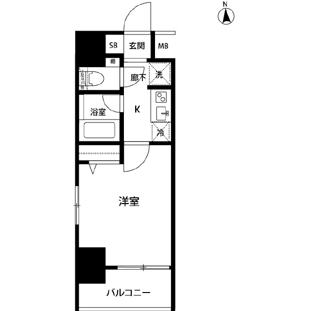 ルクレ錦糸町の間取り