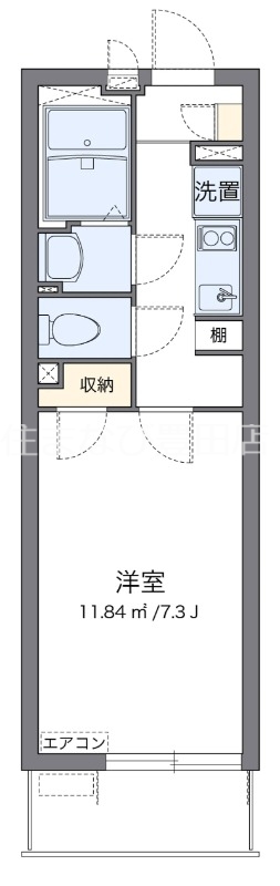 クレイノコスモ　ウーノの間取り