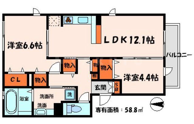 ヴェスタ東光の間取り