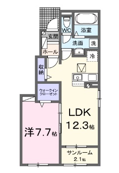 フェリーチェ　B棟の間取り