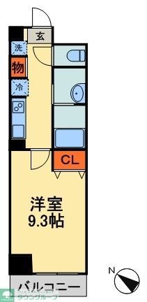 千葉市中央区新宿のマンションの間取り