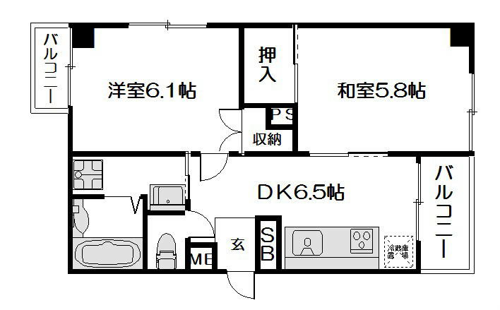 ウイング白川の間取り