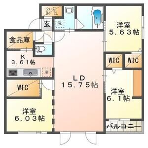 北海道札幌市西区八軒三条東１（マンション）の賃貸物件の間取り
