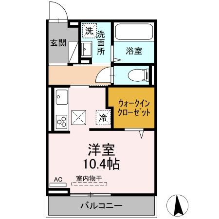 ディアライズ小郡船倉町A棟の間取り