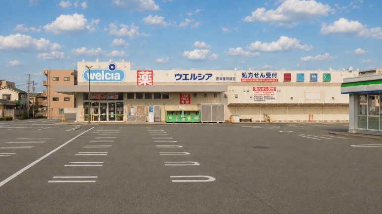 ドラックストア　ウエルシア 沼津新沢田町店（ドラッグストア）まで66m