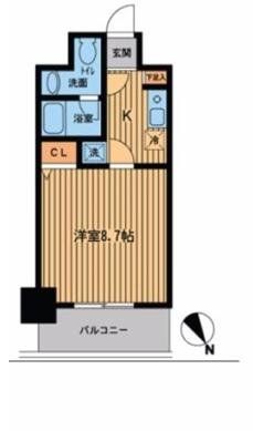 プライムアーバン門前仲町の間取り写真