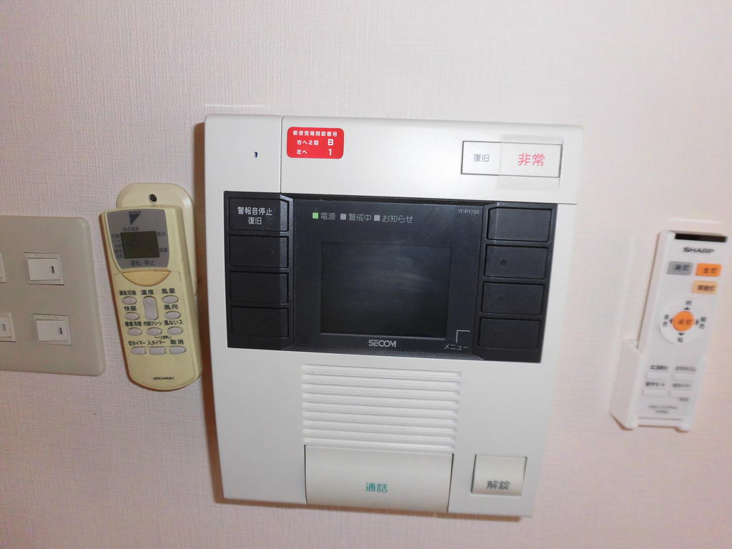 セキュリティ　オートロック解除付TVモニターホン