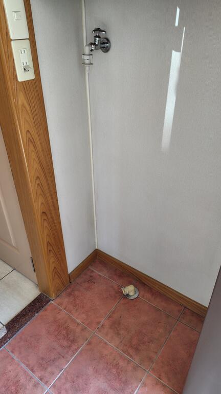 玄関　洗濯機置き場は玄関入ってすぐにございます。