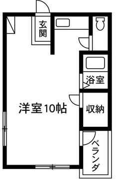 太田市岩瀬川町のアパートの間取り