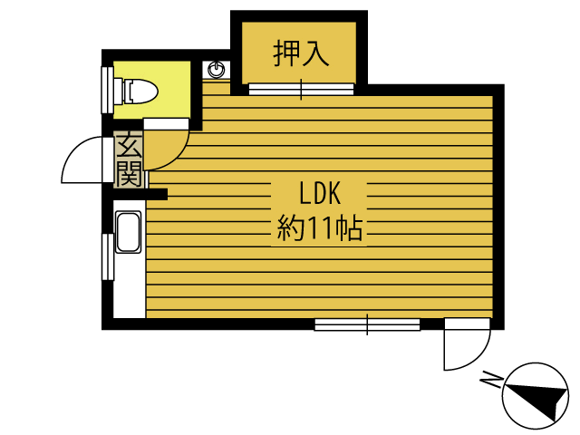 コーポ小屋松の間取り