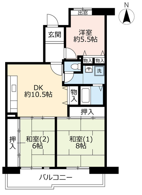 ＵＲリビエール関目の間取り