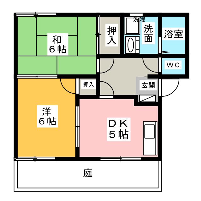 グリーンハウス　Ａ棟の間取り